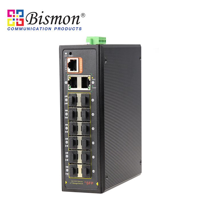 12-port-SFP-Fiber-optic-100-1000M-to-2x1000M-RJ45-Managed-Layer-2-Industrial-Switch